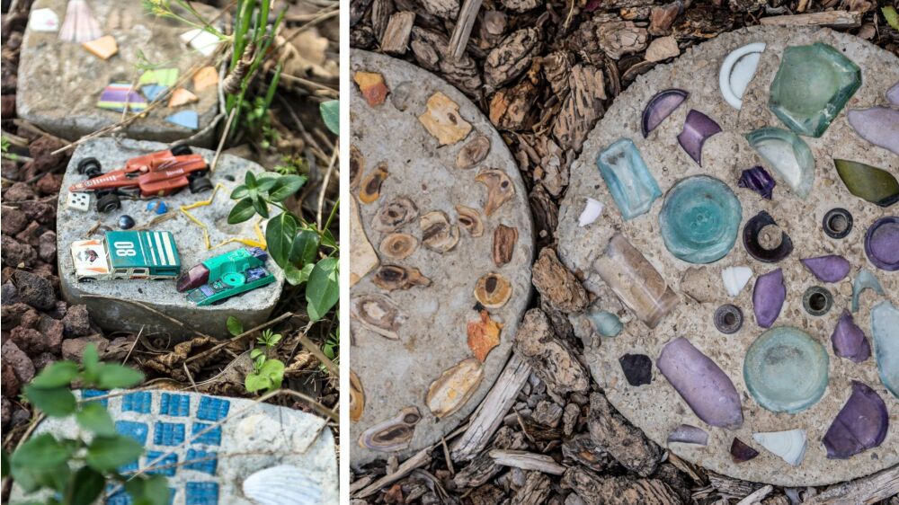 How to Create Garden Stepping Stones with Wire Mesh