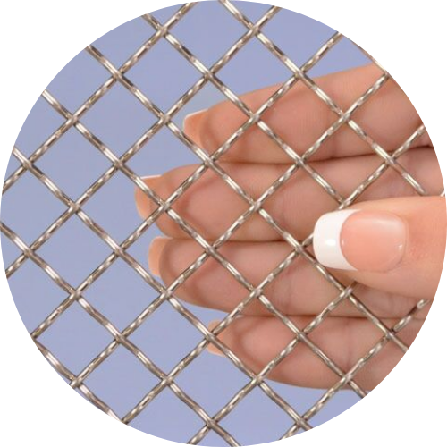 Edison classic diagonal weave mesh