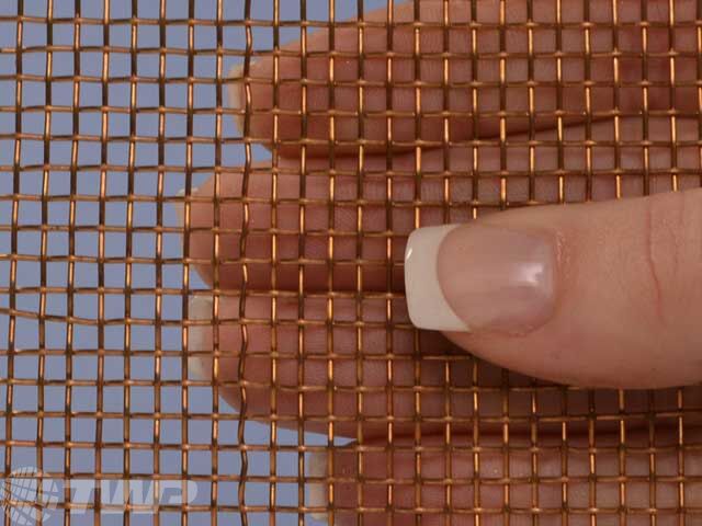8 Mesh Bronze Wire Mesh | Plain Weave, .097” Opening, .028