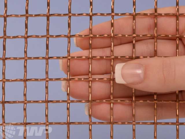 2 Mesh Intercrimp Copper Mesh | .437” Opening, .063” Wire Diameter