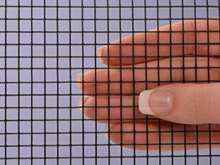 4 Mesh Black Poly Galv Welded 23 Gauge (.025") Wire Dia