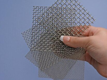 Stainless Steel Mesh Samples 2"x2" 6pc 
