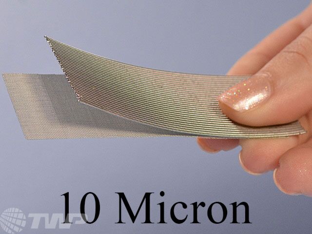 10 Micron 2 Layer Sintered Stainless Mesh