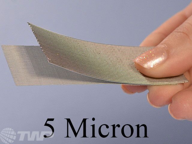 5 Micron 2 Layer Sintered Stainless Mesh
