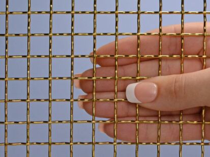 2 Mesh Intercrimp Brass .063" Wire Dia