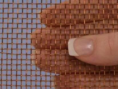 8 Mesh Bronze Wire Mesh | Plain Weave, .097” Opening, .028" Wire Diameter