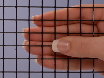 2 Mesh Black Poly Galv Welded 19 Gauge (.041") Wire Dia
