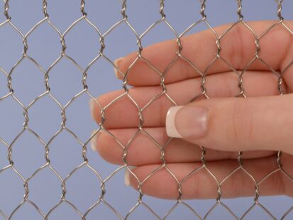 1/2" Mesh T304 Stainless Steel 20 Gauge (.030") Wire Dia Hex Mesh