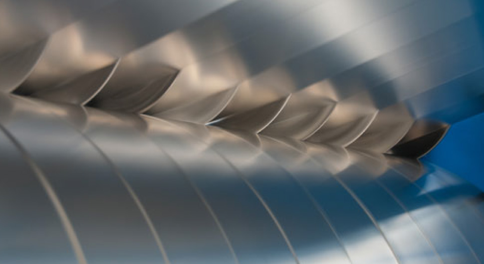 Roll of stainless steel metal.